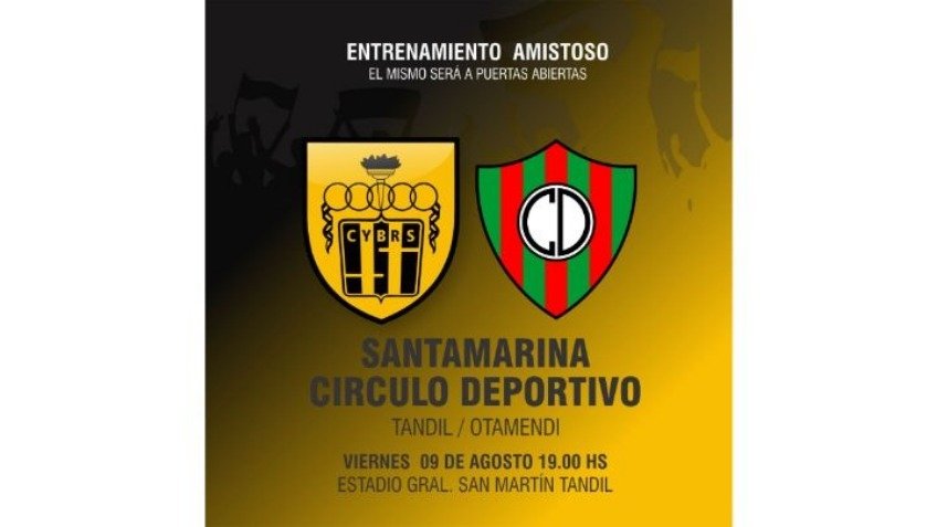 Santamarina juega un amistoso a puertas abiertas